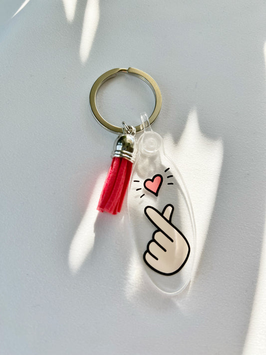 Korean Heart Keychain