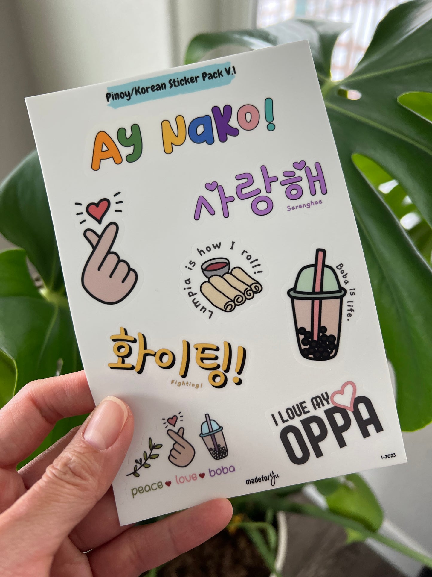 Pinoy/Korean Sticker Pack V1 (Free shipping!*)