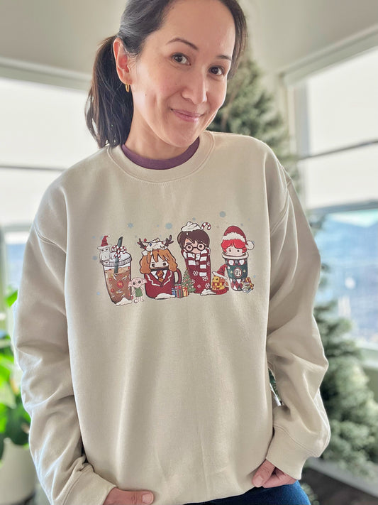 Harry Potter Hot Chocolate Christmas Crewneck