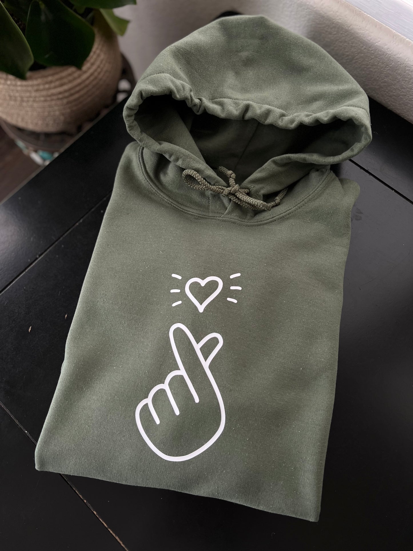 Korean Heart Sign Hoodie